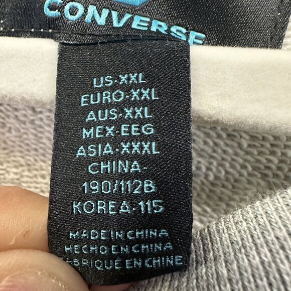Converse Crew Neck Men's size XXL Grey Sweater - Picture 5 of 5